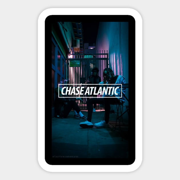 The Chase of Atlantic Sticker by Louis_designetc